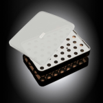 Isterningebakke silikone med låg